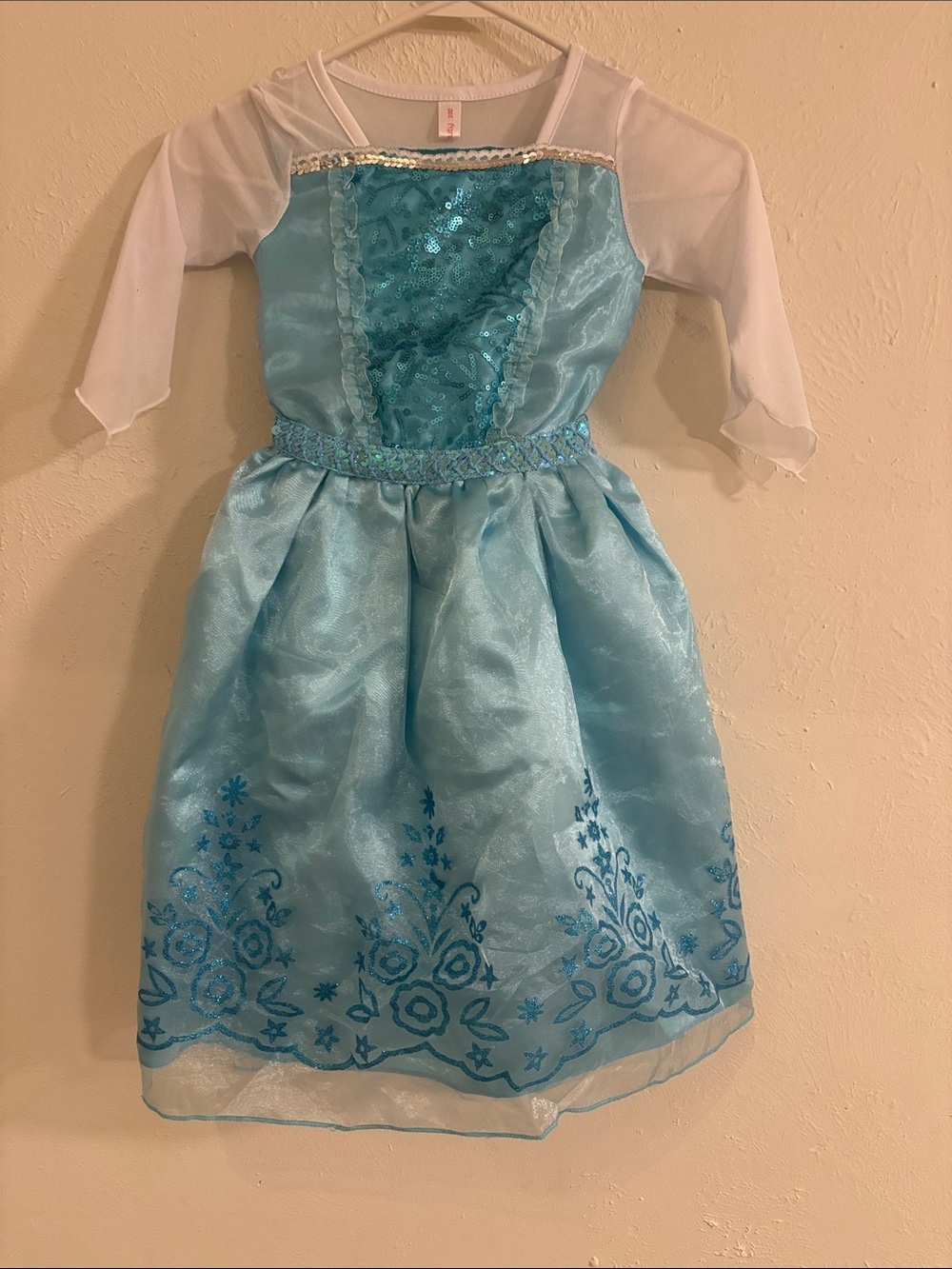 #Elsa #relibeauty Girls Light Blue Sparkle Princess Costume Dress